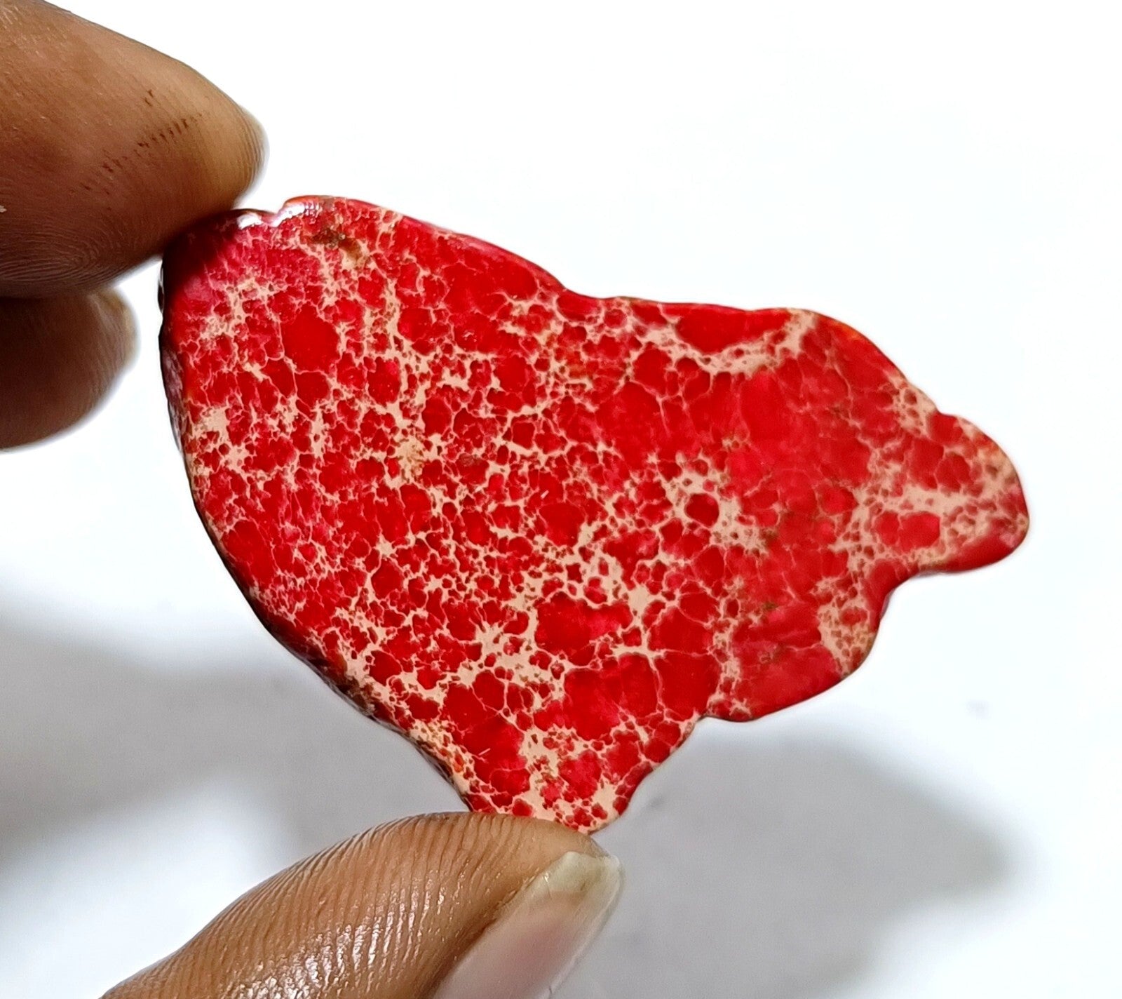 58.5 Ct Natural Arizona Superior Red Turquoise Slab Rough Certified Gemstone