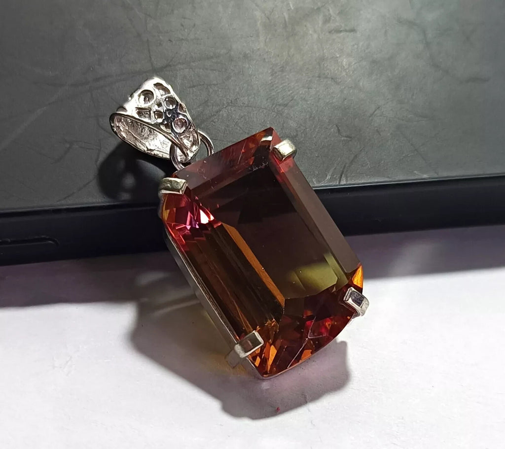 EGL Certified 54.10 Ct FANCY Natural Zultanite 925 Silver Pendant Loose Gemstone