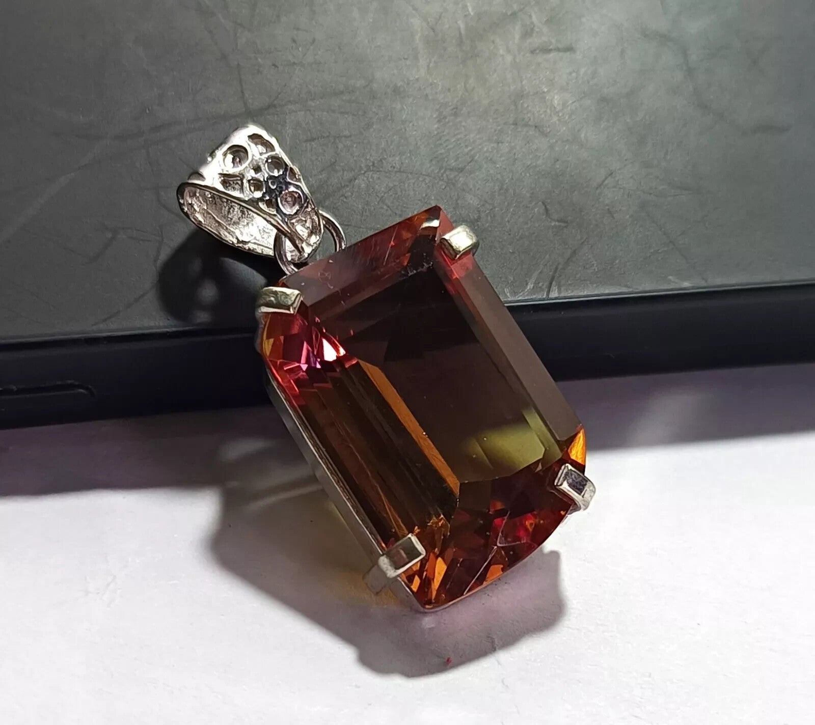 EGL Certified 54.10 Ct FANCY Natural Zultanite 925 Silver Pendant Loose Gemstone