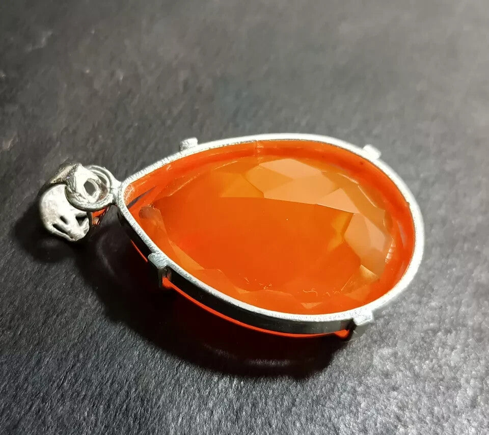 Certified 85.80 Ct Natural Opal Pear Cut 925 Solid Silver Pendant Loose Gemstone