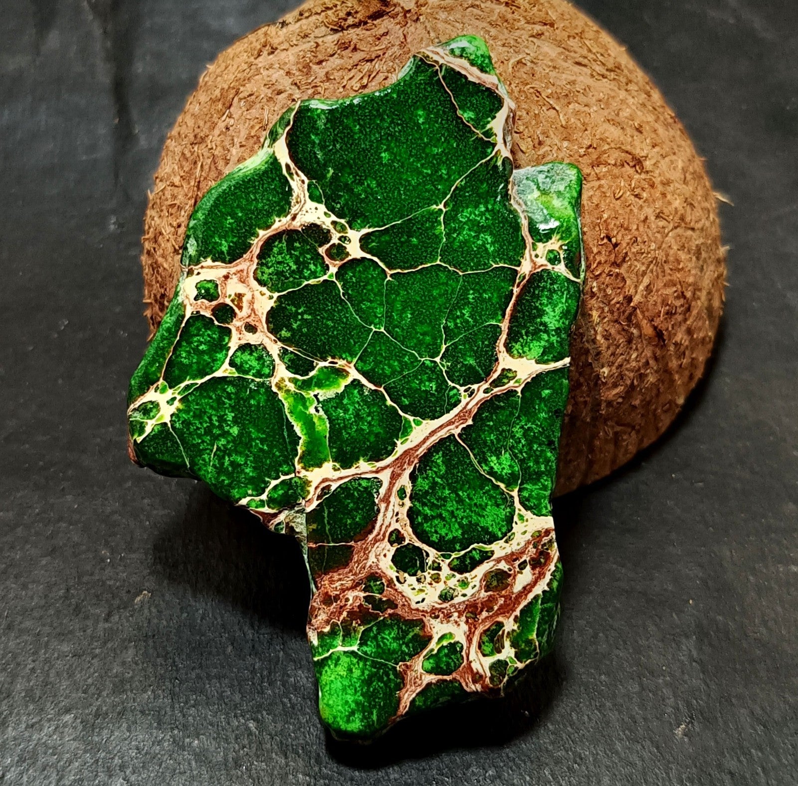 133.45 Ct Natural Arizona Superior Green Turquoise Slab Rough Certified Gemstone