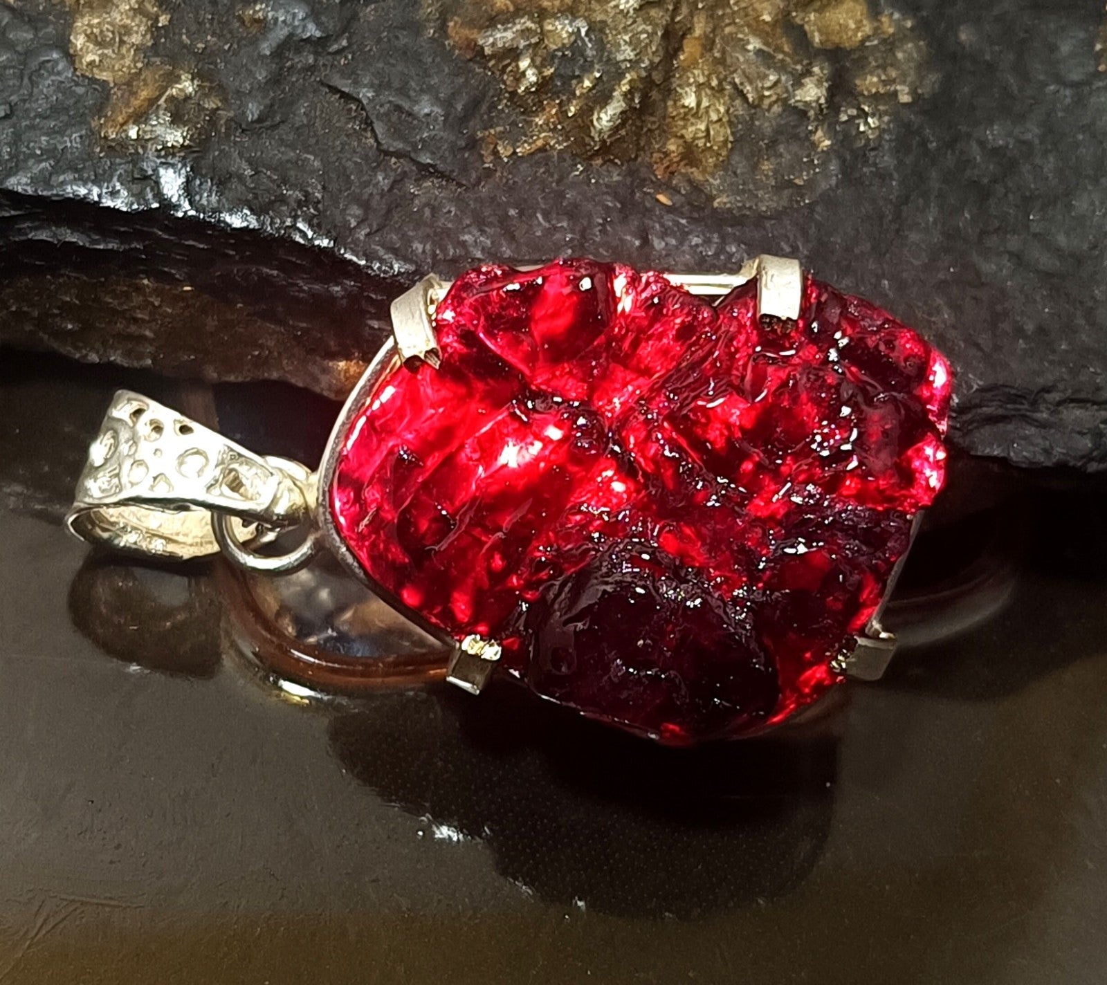 EGL Certified 86.10 Ct Natural PAINITE 925 Solid Silver Pendant LOOSE Gemstone