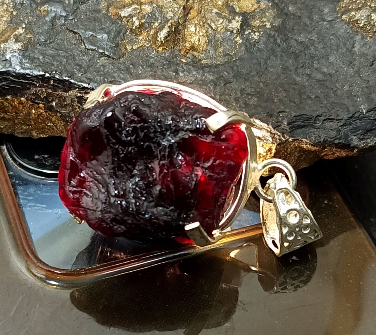 EGL Certified 99.05 Ct Natural PAINITE 925 Solid Silver Pendant LOOSE Gemstone