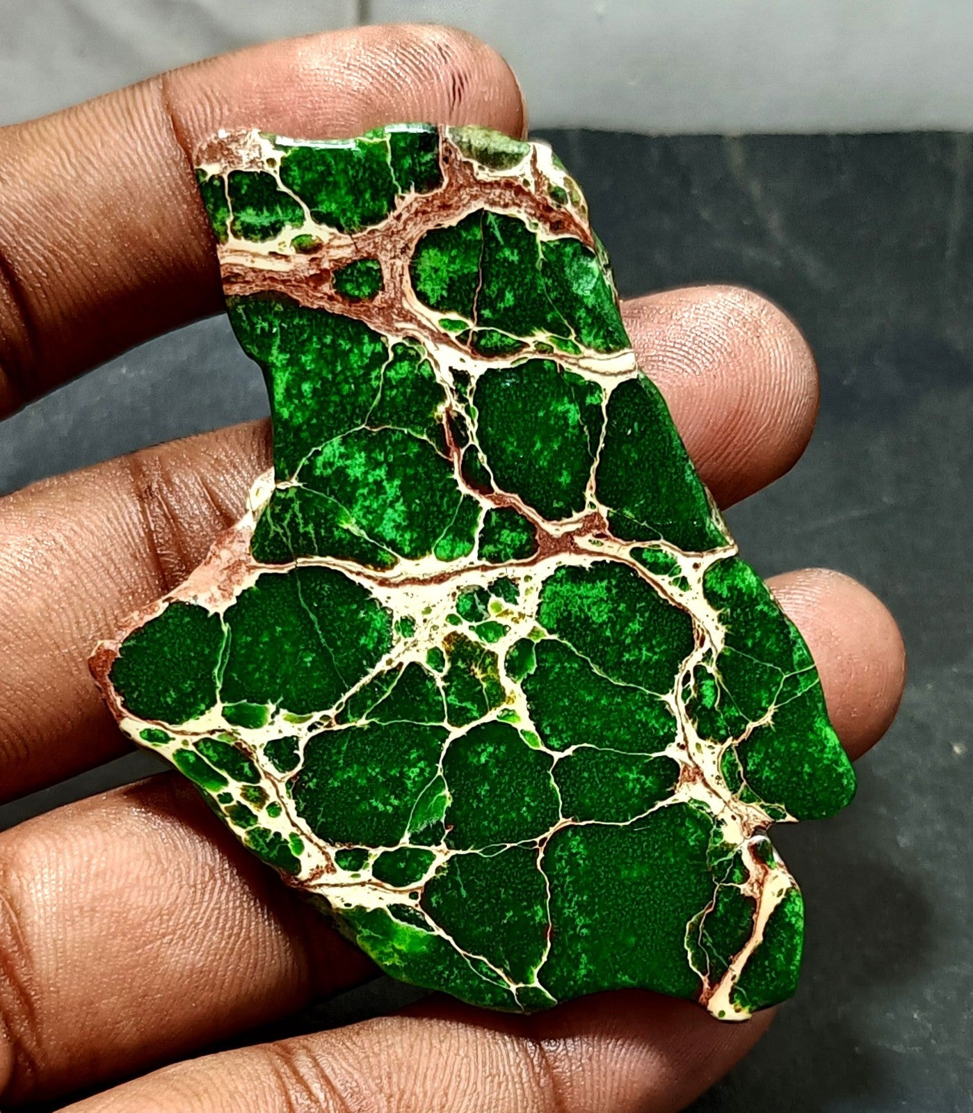 133.45 Ct Natural Arizona Superior Green Turquoise Slab Rough Certified Gemstone