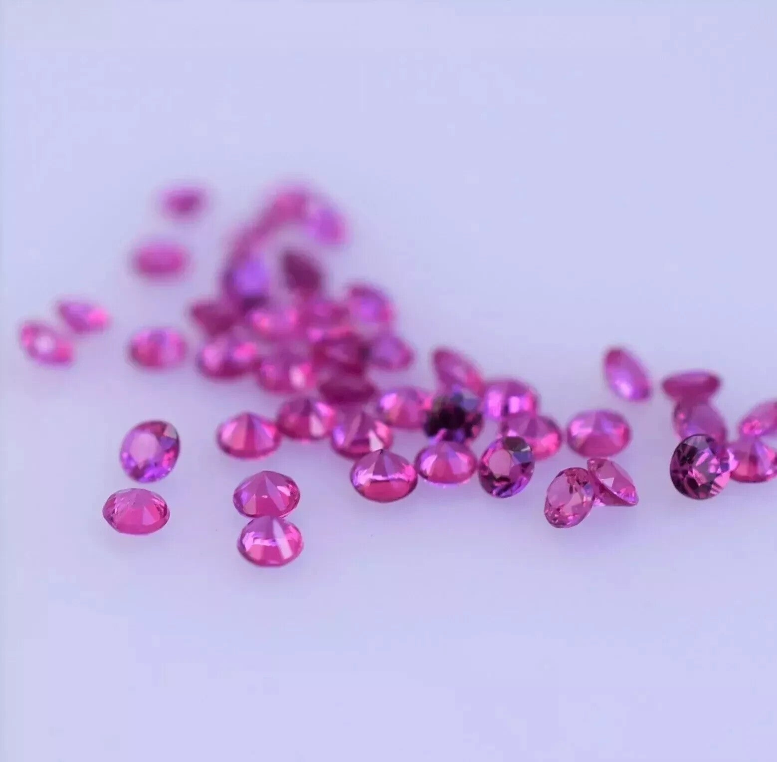 Natural Certified Pink Sapphire Round Diamond Cut 3 mm lot 15 Pcs Loose Gemstone