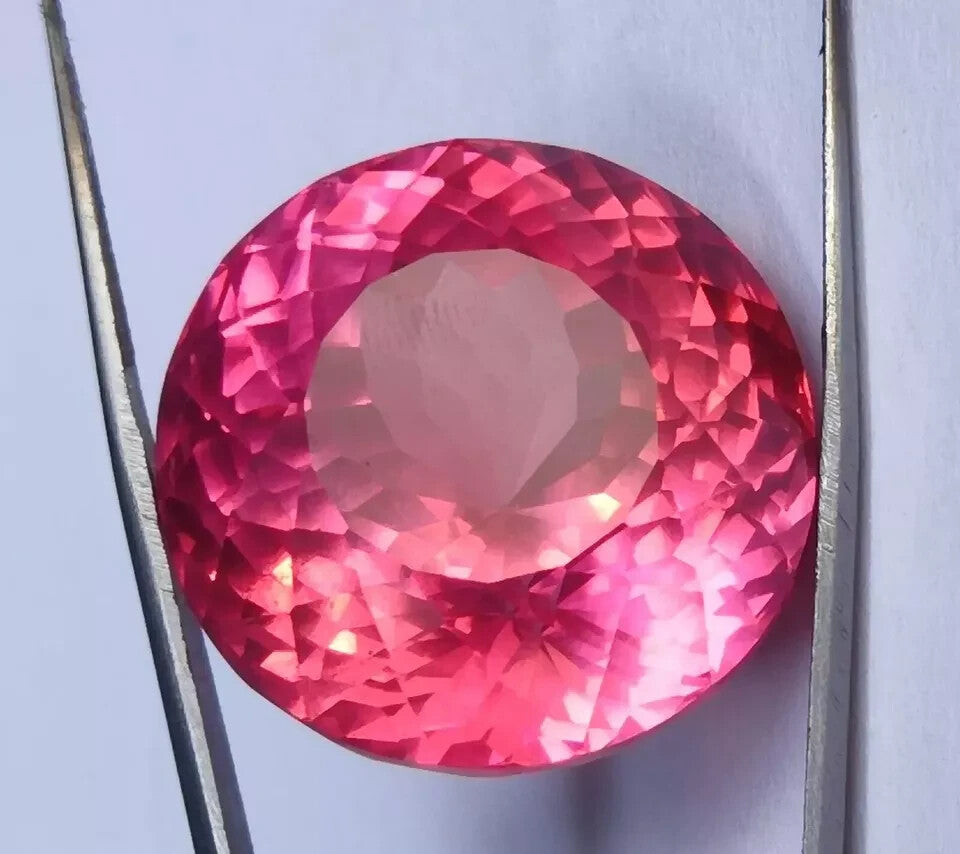 145 Ct Natural Ceylon Padparadscha Sapphire Loose Round Cut Certified Gemstone