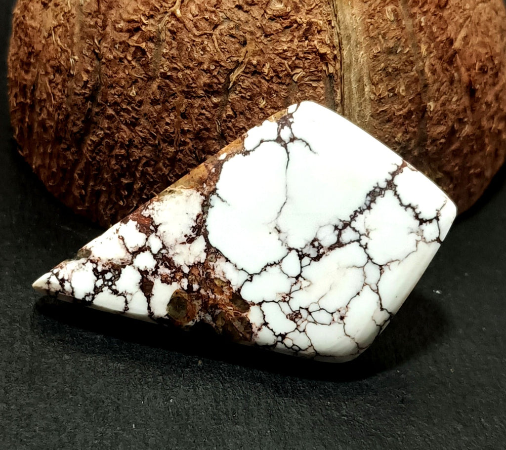 66.95 Ct Natural Turquoise Arizona White Fancy Cut Loose certified Gemstone