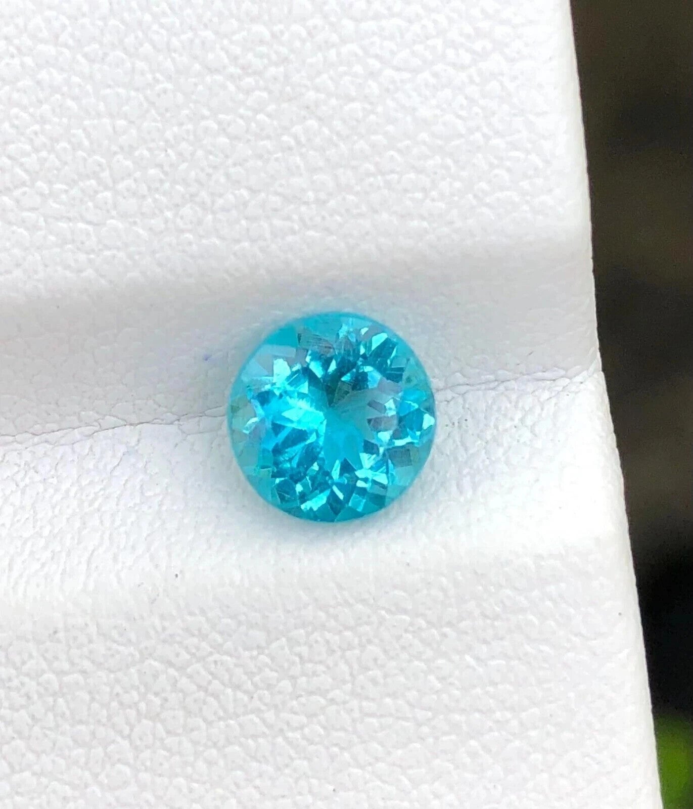 Certified Natural Paraiba Tourmaline 4.80 Ct Blue Round Cut Loose Gemstone