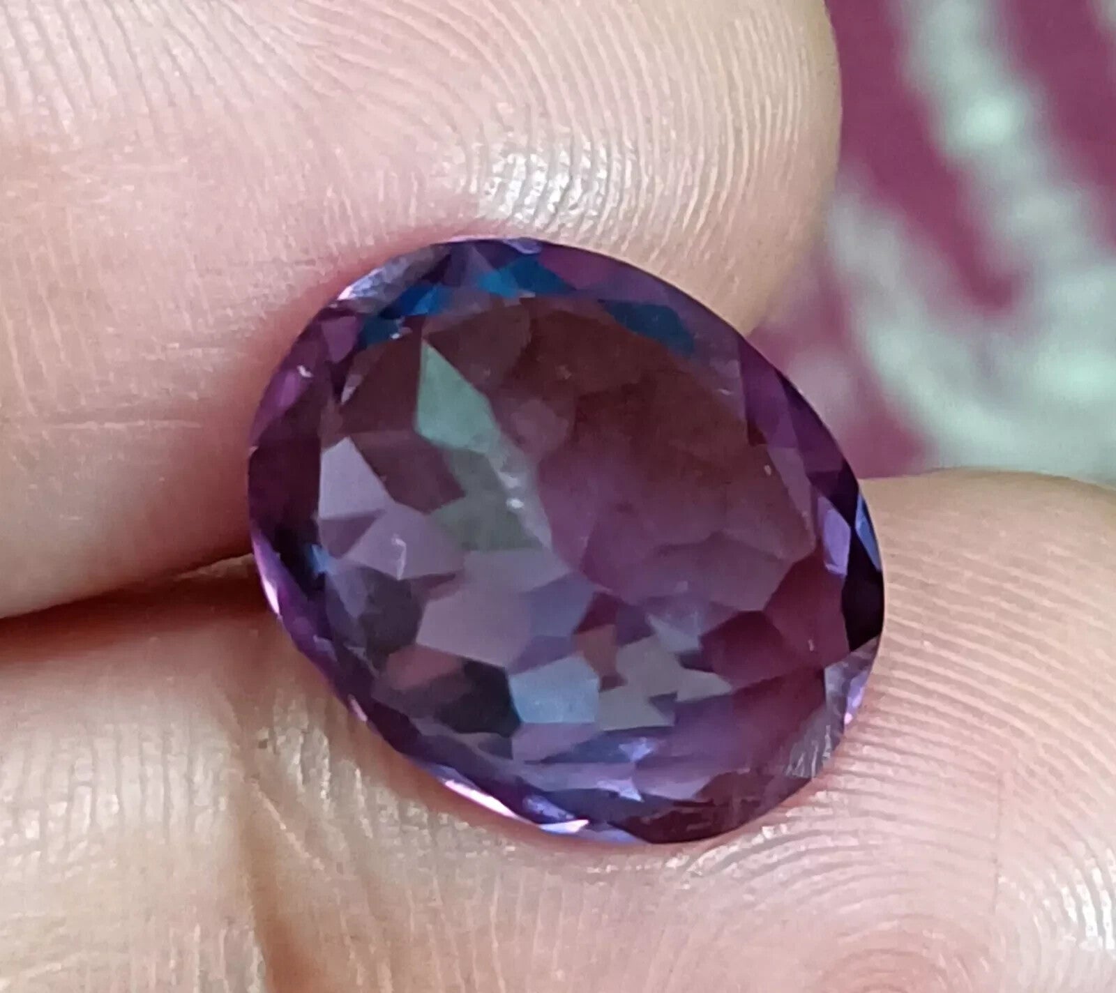 A++ NATURAL Montana Bi-Color Change Alexandrite Oval Cut Loose GEMSTONE 11.85 Ct