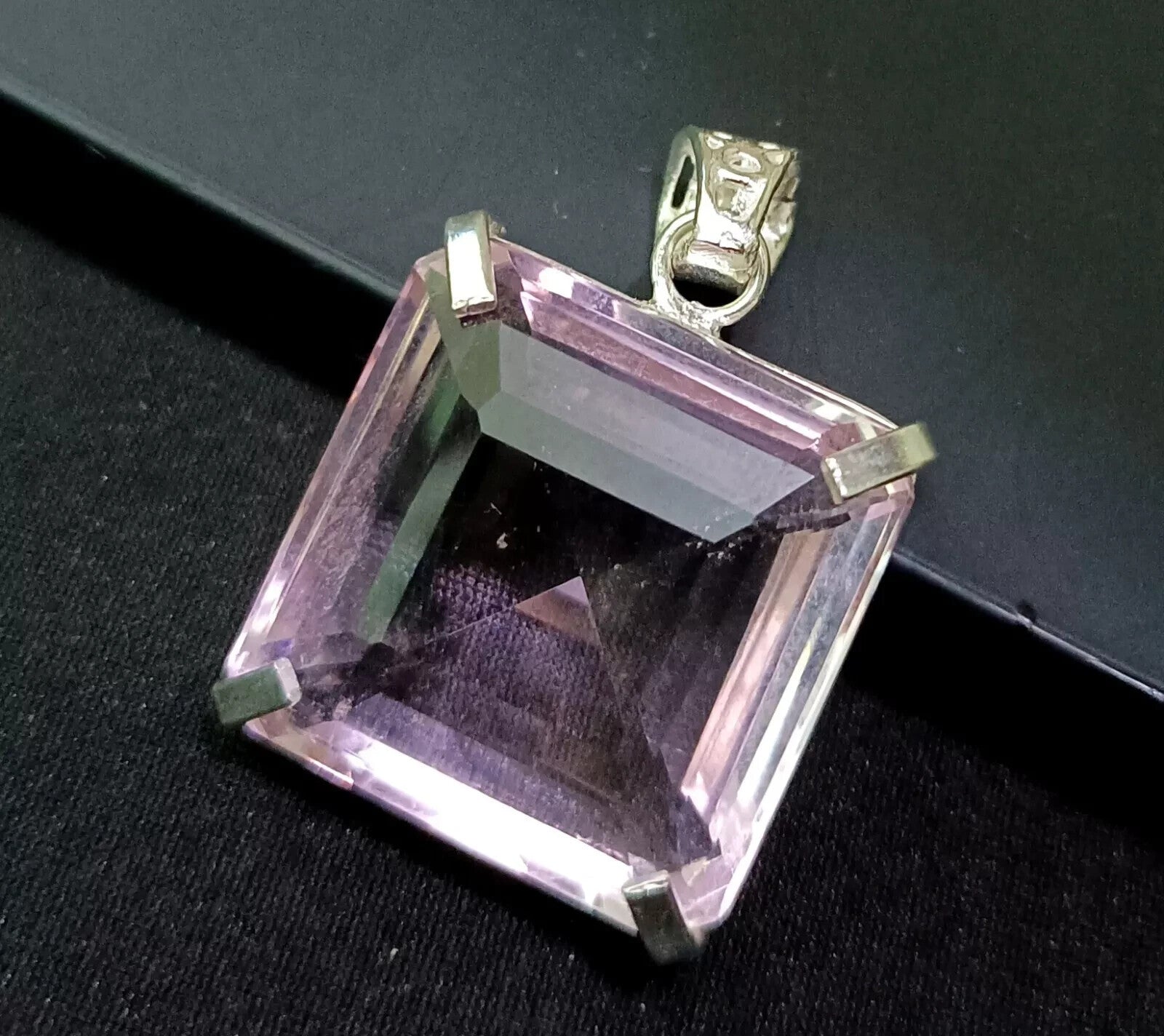 83.90 Ct Certified Natural Topaz 925 Solid Silver Square Pendant Loose Gemstone