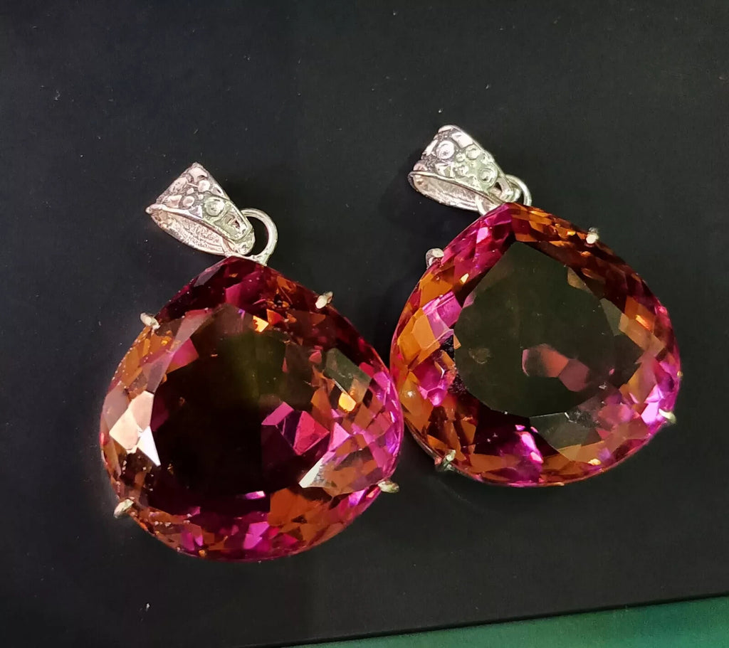 Certified 215 Ct + Natural Zultanite 7 Color Pear Pendant 925 Silver Gemstone