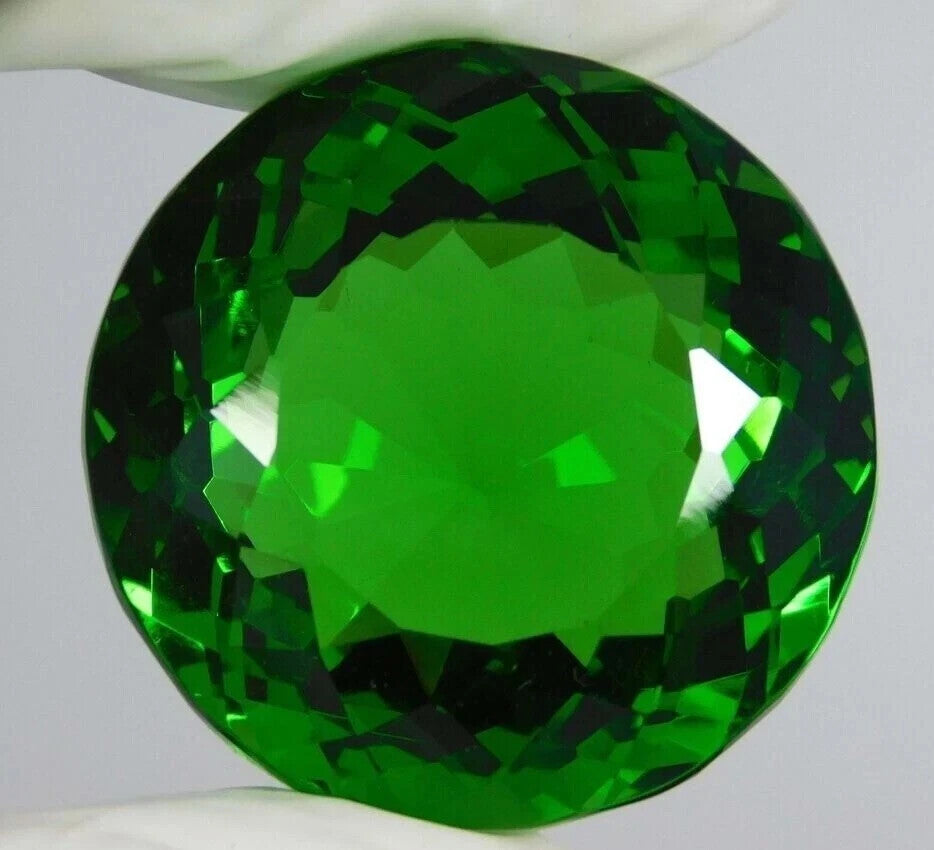 119.50 Ct Natural Round Cut EGL Certified Brazilian Green Topaz Loose Gemstone