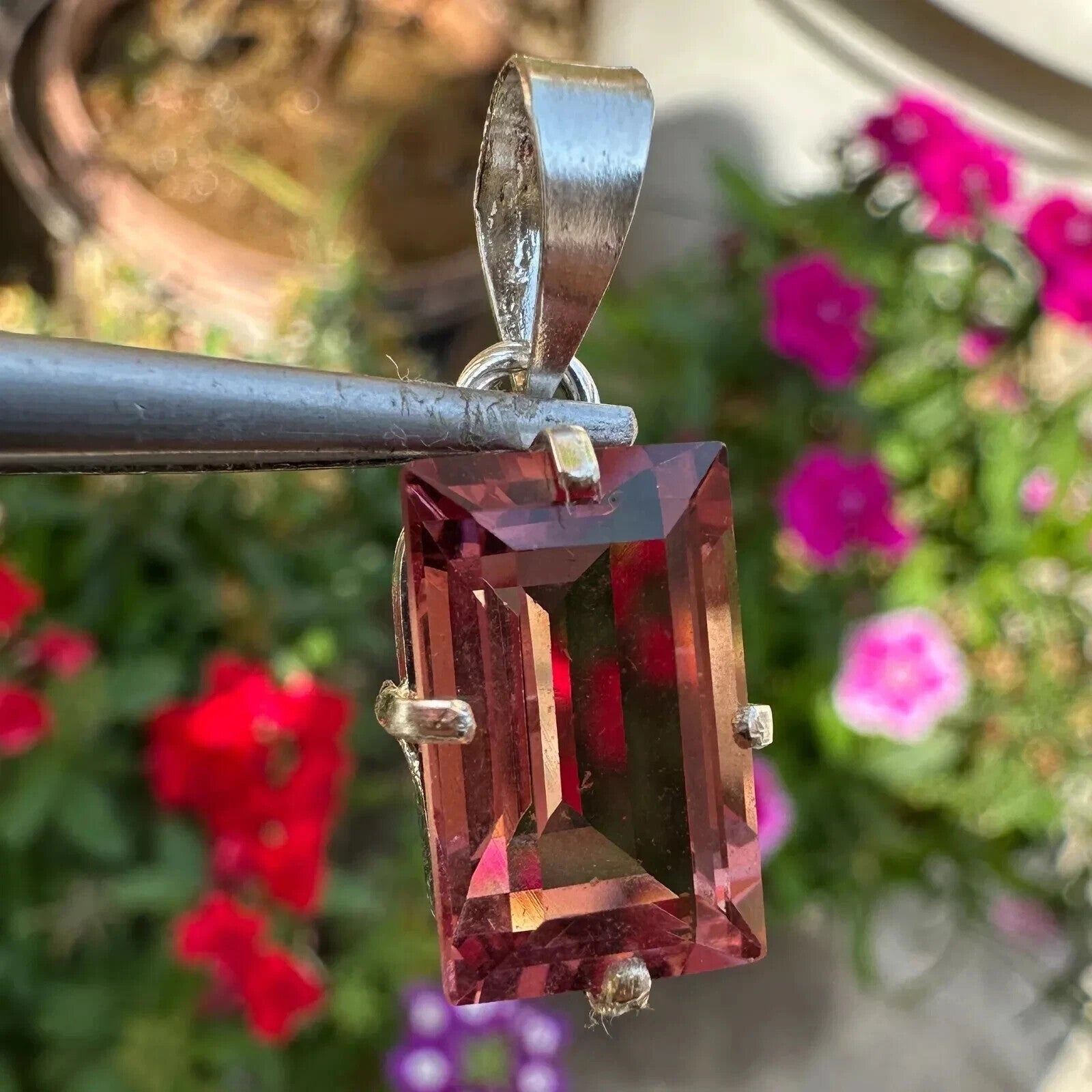 Certified 20 CT Natural Zultanite Color-Change Gemstone Pendant In 925 Silver