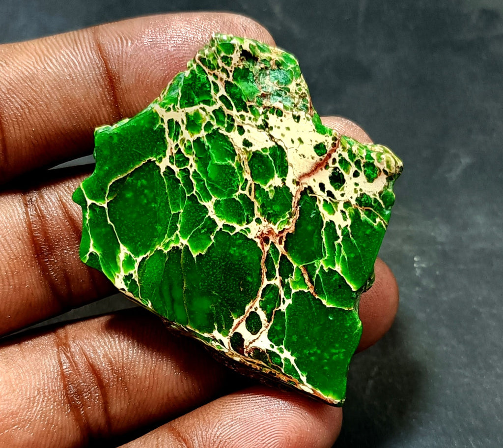100.00 Ct Natural Arizona Superior Green Turquoise Slab Rough Certified Gemstone