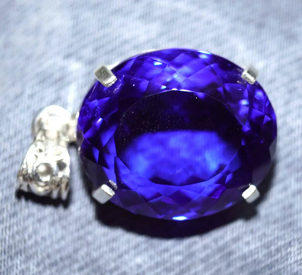 Certified Natural Topaz 925 Solid Silver Pendant 147.05 Ct Oval Loose Gemstone