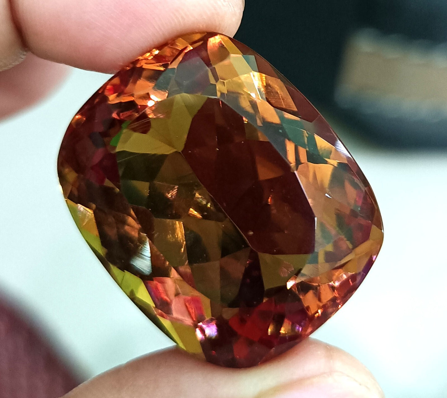 NATURAL Zultanite (7 Color-Change) Loose Certified GEMSTONE Cushion Cut 92.85 Ct