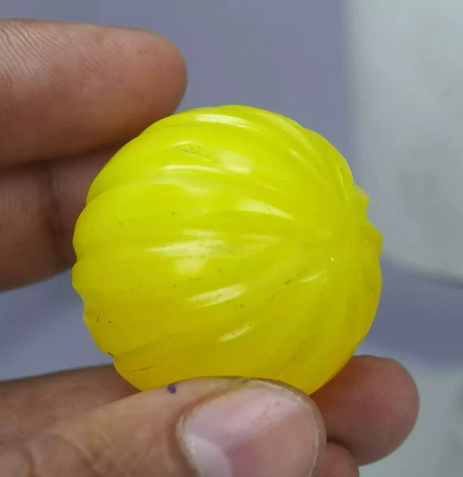 Natural 240.20 Ct Opal Welo Yellow Color Australian Untreated Melon Cut Gemstone