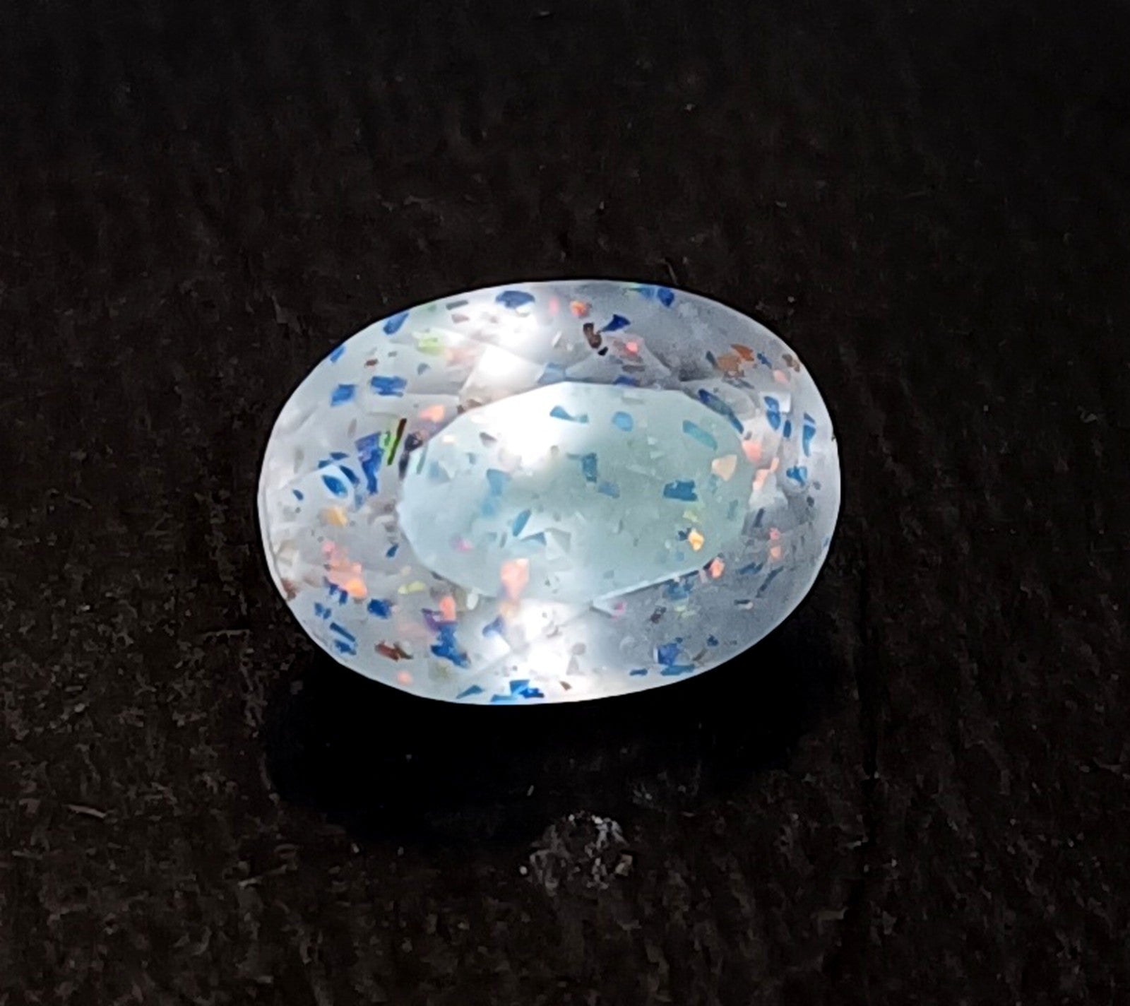 12.80Ct Lepidocrocite Bloodshot Oval Natural Super Seven Cacoxenite Jewlery Gems