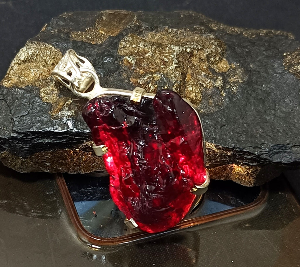 EGL Certified 75.25 Ct Natural PAINITE 925 Solid Silver Pendant LOOSE Gemstone