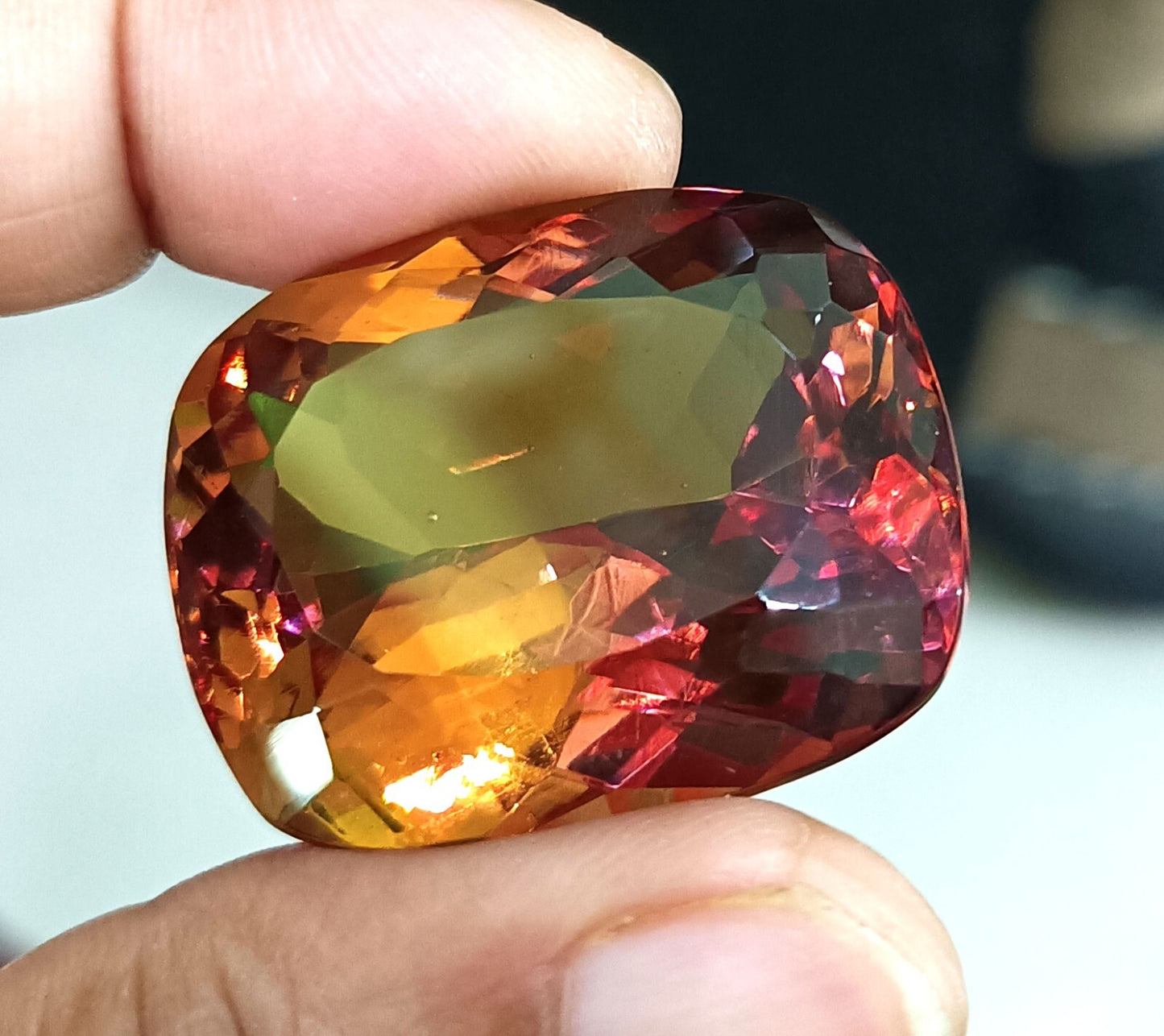 NATURAL Zultanite (7 Color-Change) Loose Certified GEMSTONE Cushion Cut 92.85 Ct