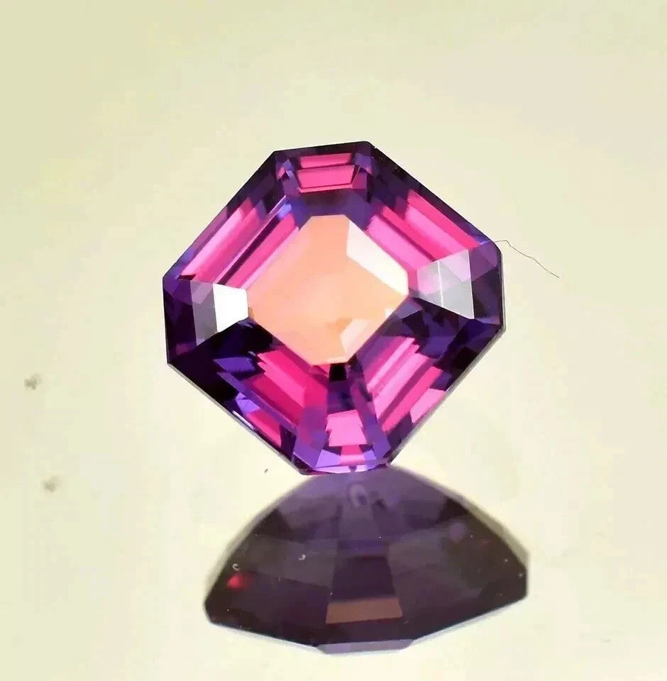 10.45 CT Certified Color Changing Natural Alexandrite Loose Gemstone Asscher Cut
