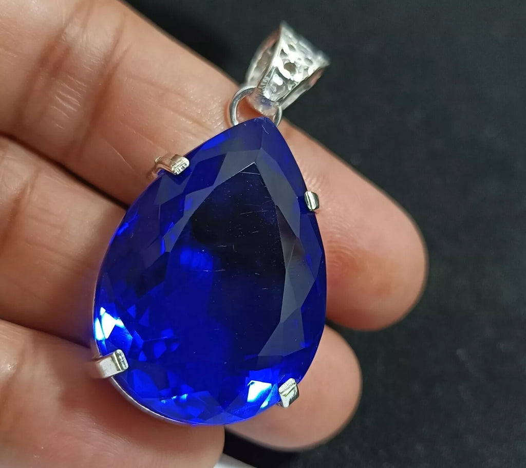 Certified Natural 67.25 Ct Brazilian Blue Pear Topaz Pendant Loose Gemstone