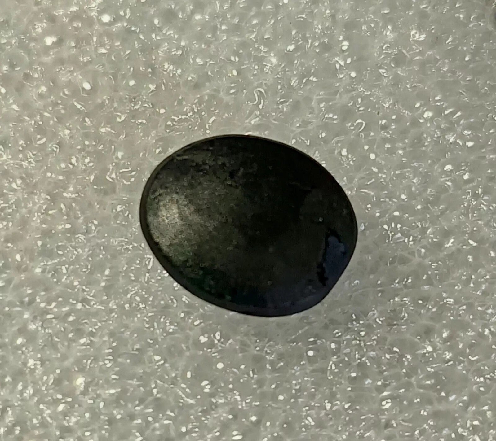 Black Star Sapphire 4 Rays 5.75 Ct Oval Cabochon Natural Gemstone