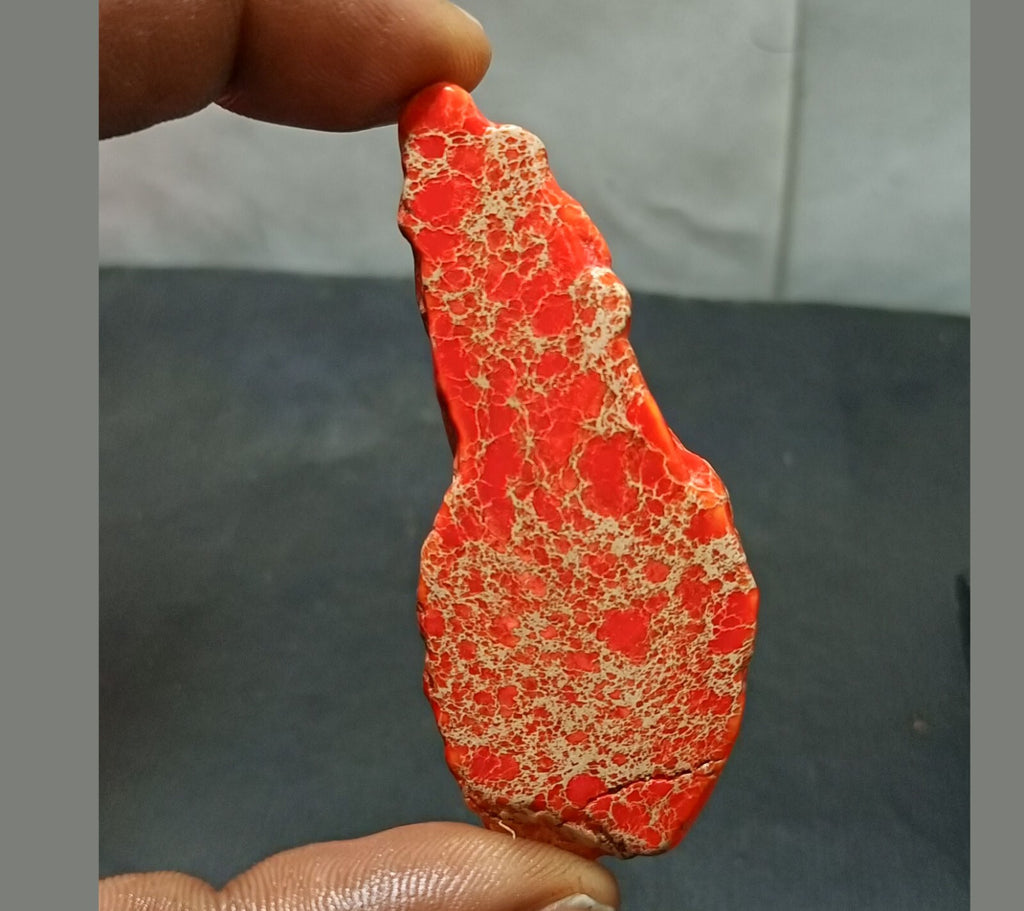 92.0 Ct Natural Arizona Superior Orange Turquoise Slab Rough Certified Gemstone