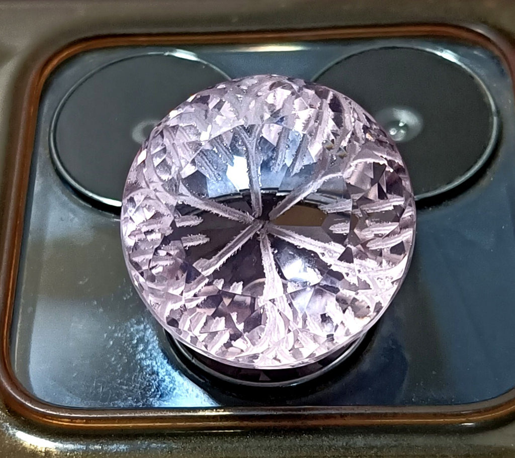 40.95 Ct Round Fine Cut EGL Certified Brazilian Pink Color Topaz Loose Gemstone