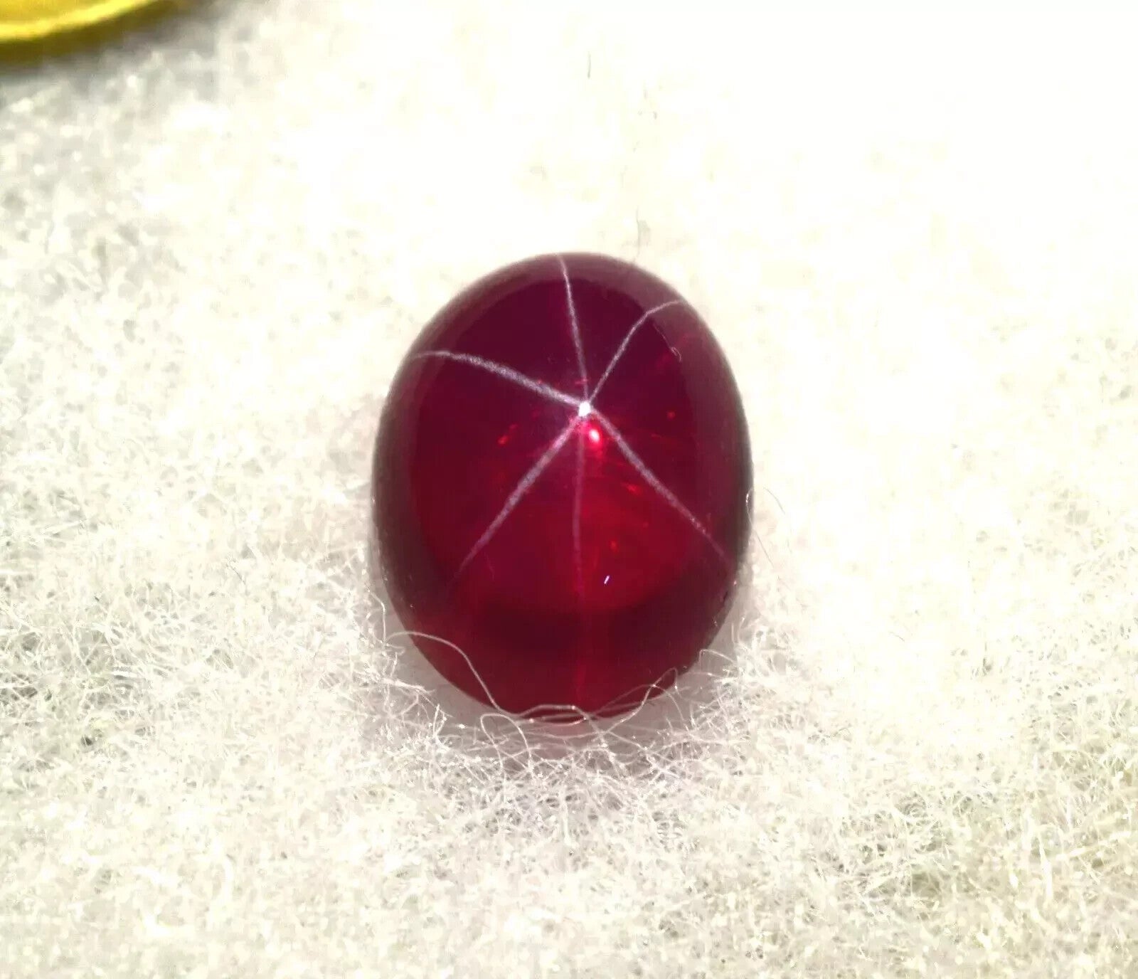 Myanmar's Certified Natural Star Red Ruby 13 Ct Cabochon Cut Loose Gems