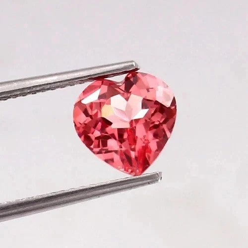 14.55 Ct Certified Heart Cut Natural Padparadscha Sapphire Loose Gemstone