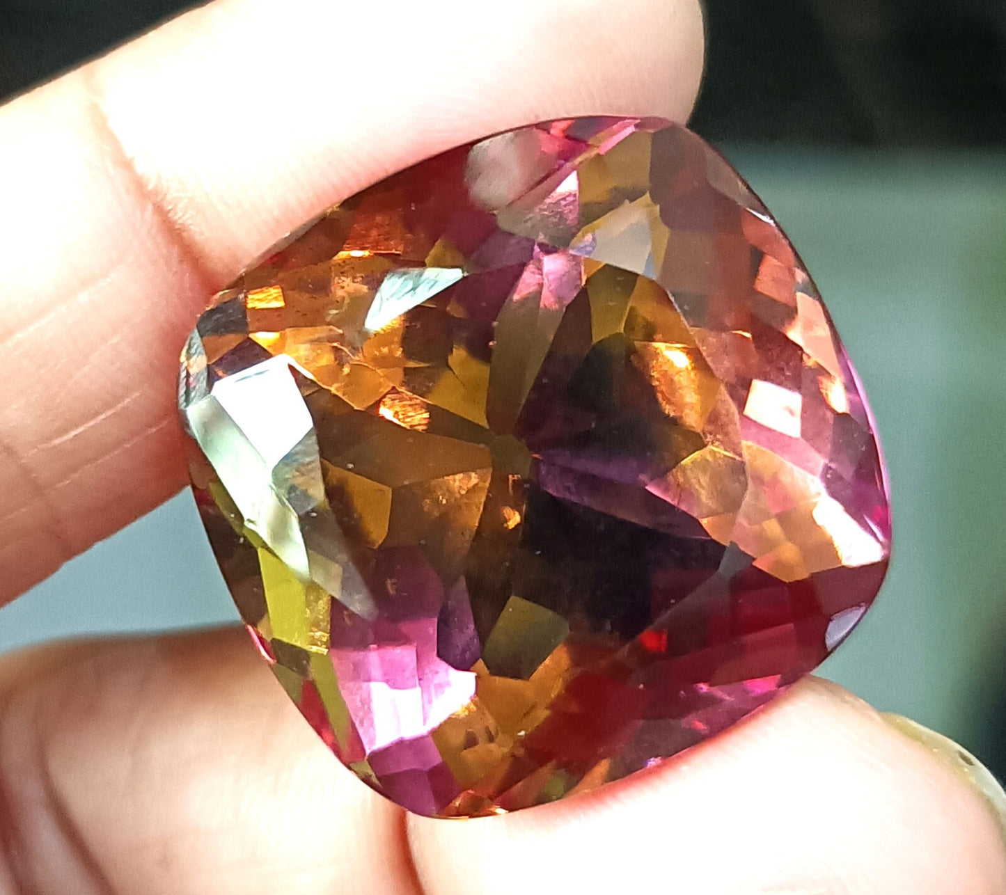 NATURAL Zultanite (7 Color-Change) Loose Certified GEMSTONE Cushion Cut 63.45 Ct
