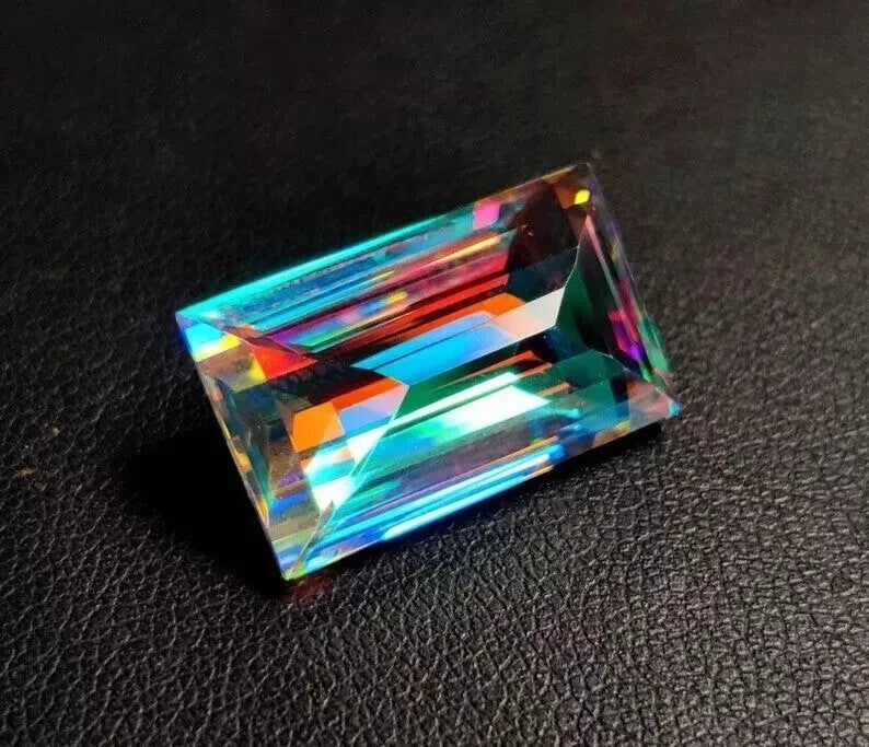 18.65 Ct Certified Natural Fancy Cut Rainbow Color Mystic Quartz Gemstone