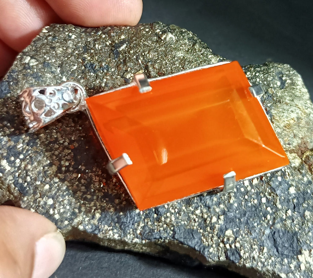 EGL Certified 91.05 Ct Natural Opal 925 Solid Silver Pendant Loose Gemstone