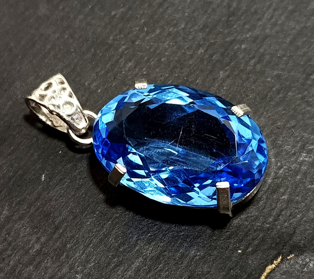 Certified Natural 54.65 Ct Brazilian Round Cut Topaz Pendant Loose Gemstone