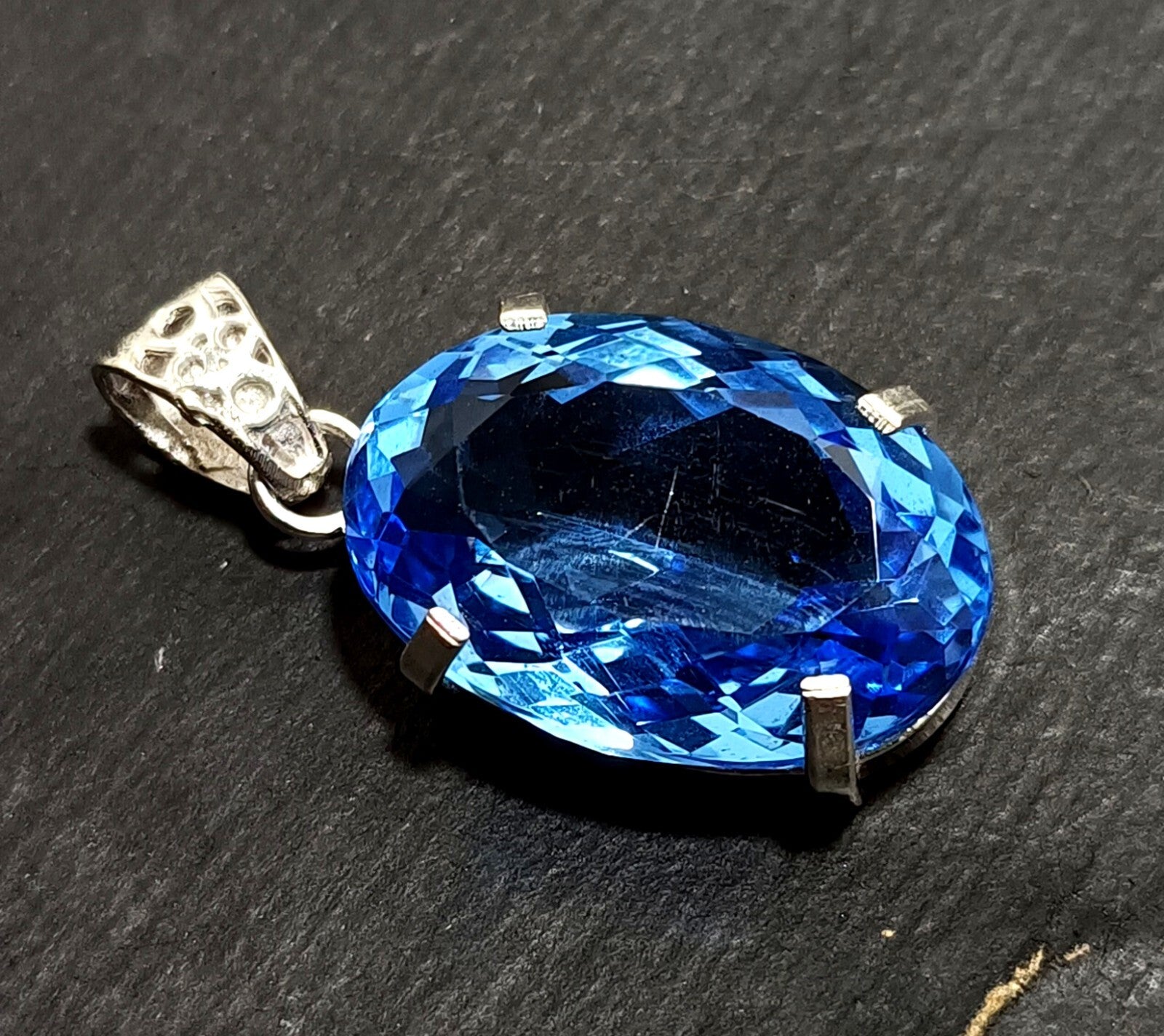 Certified Natural 54.65 Ct Brazilian Round Cut Topaz Pendant Loose Gemstone