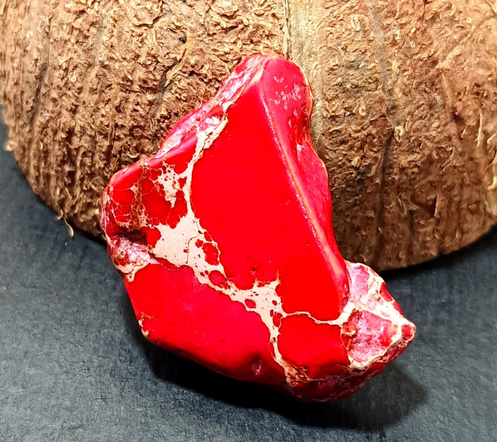 45.35 Ct Natural Arizona Superior Red Turquoise Slab Rough Certified Gemstone