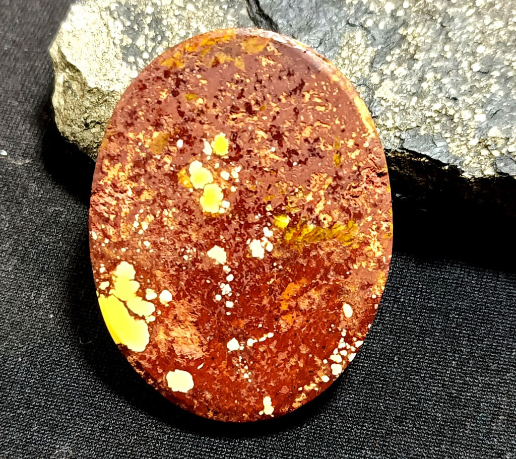 77.10 Ct Natural Arizona Superior Yellow Turquoise Oval cut Certified Gemstone