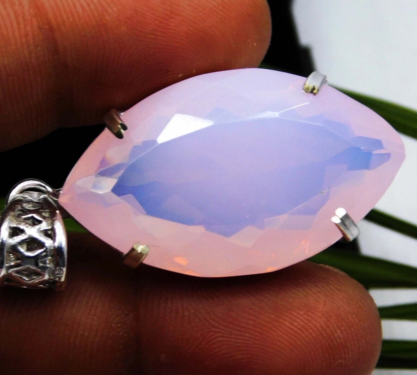 EGL Certified 61.50 Ct Natural Opal 925 Solid Silver Pendant Loose Gemstone