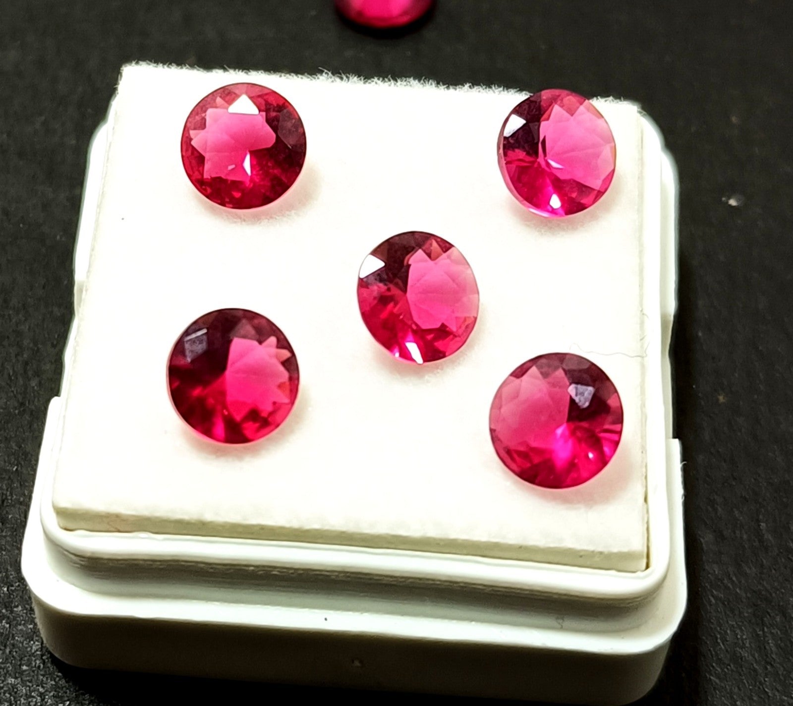 6 mm 15 Pcs Lot EGL Certified Natural Cambodian Rhodolite Zircon Loose Gemstone