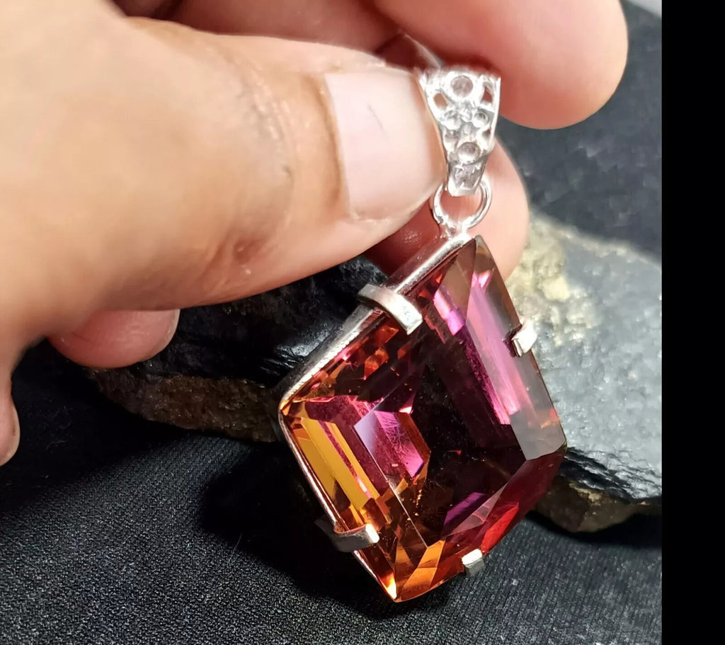 EGL Certified 69.70 Ct FANCY Natural Zultanite 925 Silver Pendant Loose Gemstone