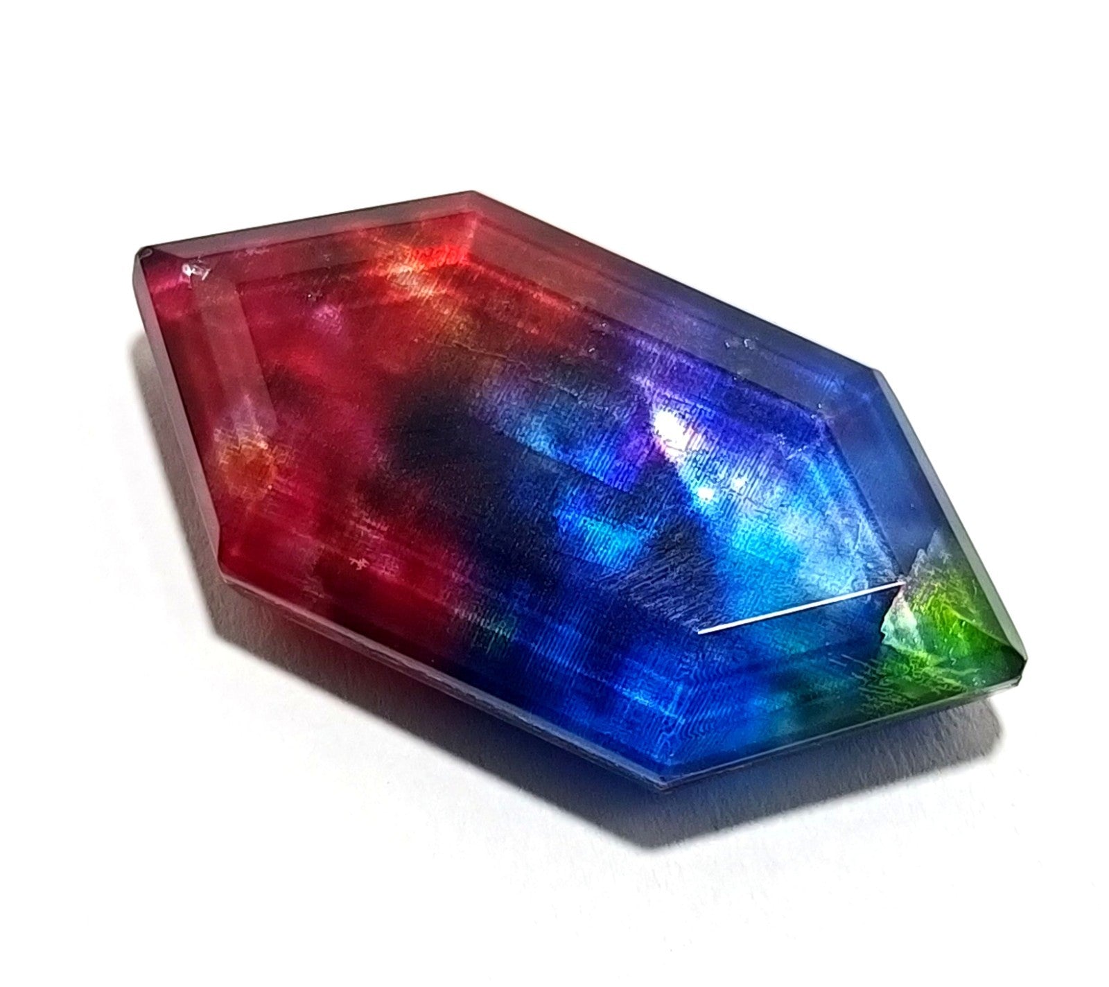 50.40 Ct Natural Ammolite Opal-Like Organic Doublet CERTIFIED Loose GEMSTONE