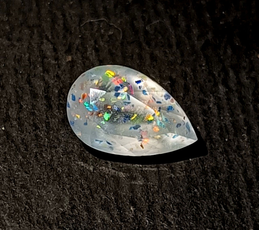 7.20 Ct Lepidocrocite Bloodshot Pear Natural Super Seven Cacoxenite Jewlery Gems