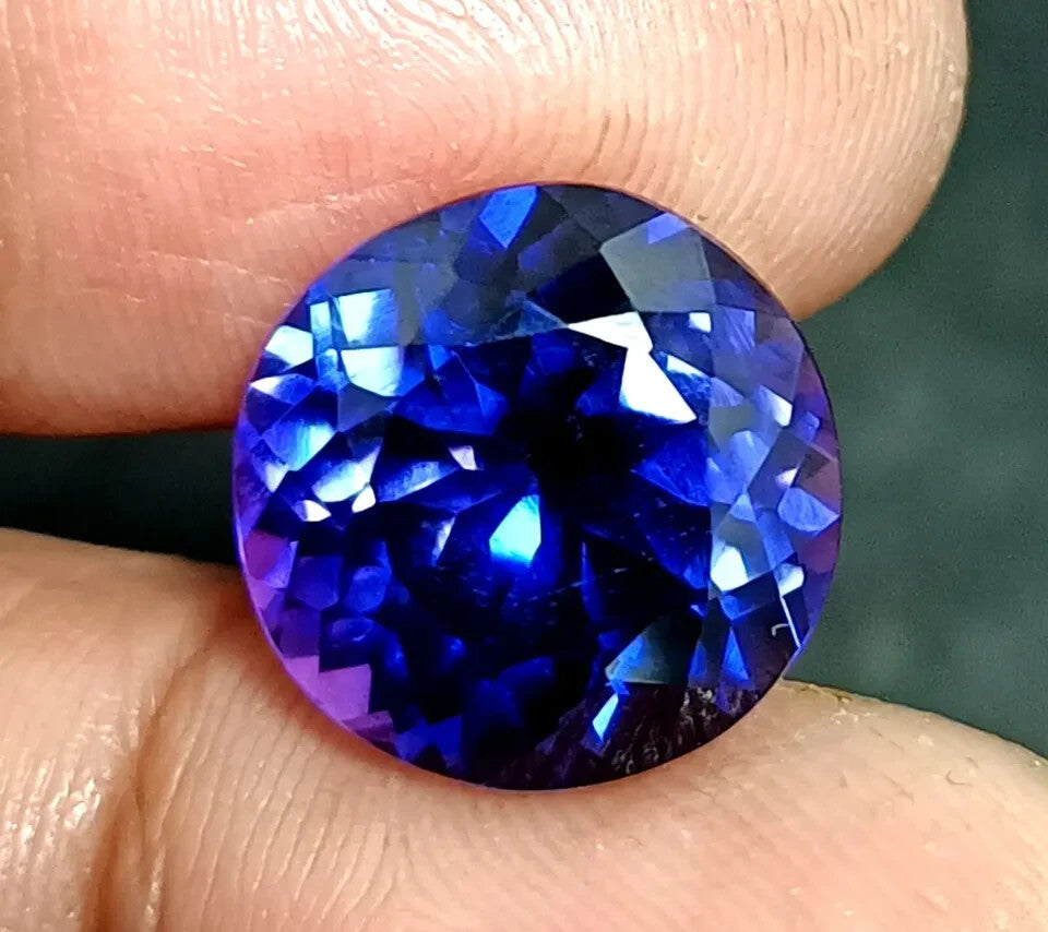 A+ NATURAL Ceylon Bi-Color Sapphire Round Cut Loose GEMSTONE Certified 10.95 Ct