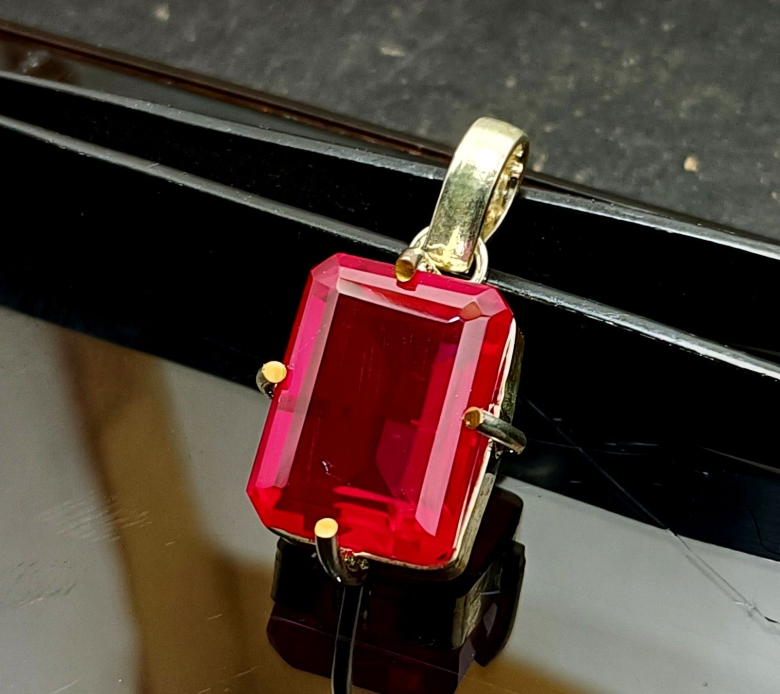 EGL Certified 45.20 Ct Natural RUBY 925 Solid Silver Pendant Loose Gemstone