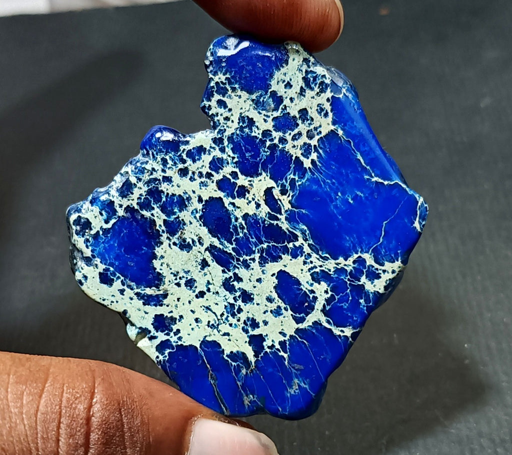 92.80 Ct Natural Arizona Superior Blue Turquoise Slab Rough Certified Gemstone