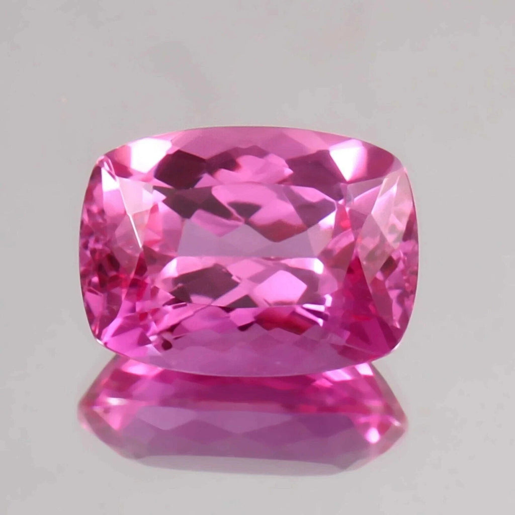 AAA Unheated 10 Ct Natural Flawless Pink Ceylon Sapphire Loose Cushion Gemstone