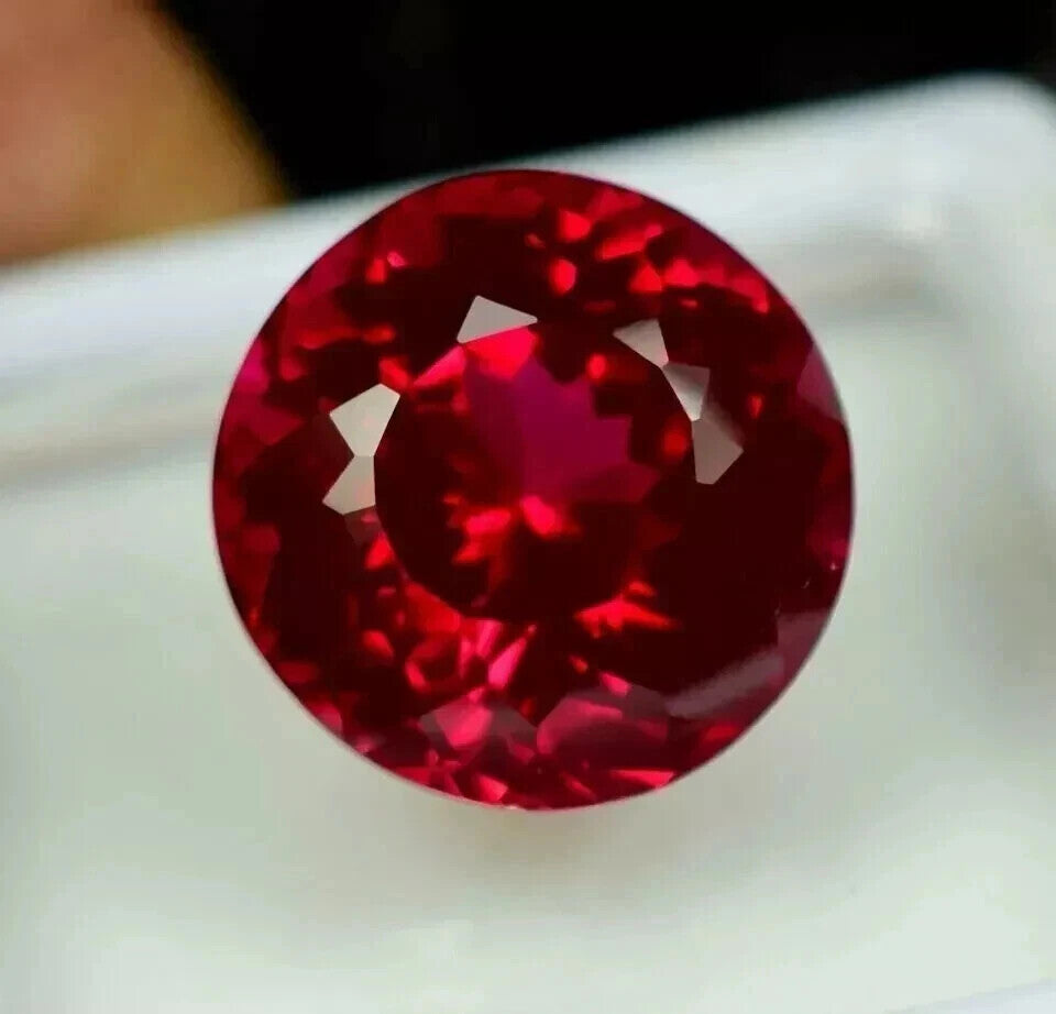 10.22 Ct+ Natural Certified BURMA Pigeon Blood Red Ruby Unheated Loose Gemstone