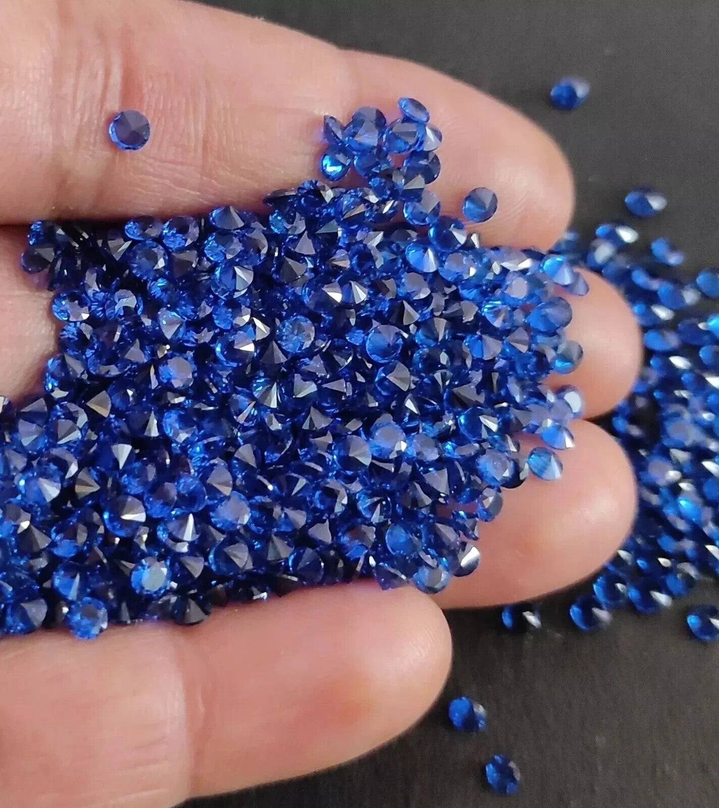 3 MM 20 Pcs Lot Natural Blue Color Sapphire Round Cut Certified Loose Gemstone