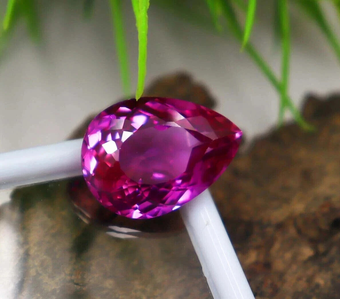 NATURAL Loose Montana Bi-Color Change Sapphire Pear Cut GEMSTONE 10.35 Ct